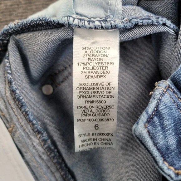 DEMOCRACY Jeans Size 6 Skinny Ankle Medium Wash "Ab" Tech Stretch Denim - Picture 6 of 13